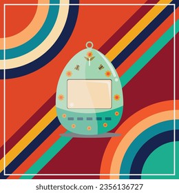 vintage vector oldist background cassette, gameboy illustration