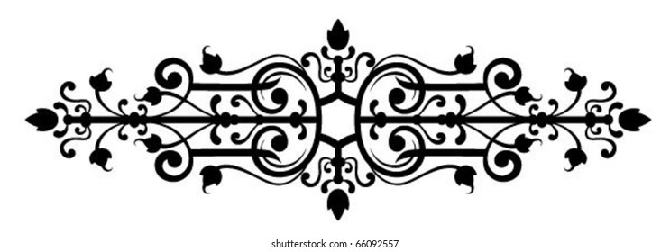 Vintage vector ornament