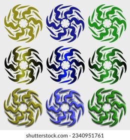 Vintage-Vektorschmuck kann für Rahmen verwendet werden oder großartig für Hintergründe mit Blumenmustern, moderne Blumengras ist großartig in Gold oder anderen Farben und in 3D.
