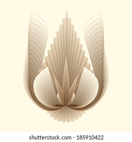 Vintage vector pattern. Abstract background. 