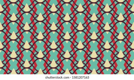 Vintage Vector Pattern. Classic Retro Stripes Texture. Endless Linear Print Artwork. Xmas Christmas Retro Fabric Texture Wallpaper. Red Seamless Vector Pattern.