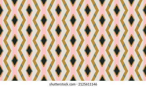 Patrón vectorial vintage.  Textura clásica de rayas de moda retro.  Fondo de las formas de mosaico de color.  Patrón vectorial sin cable. 