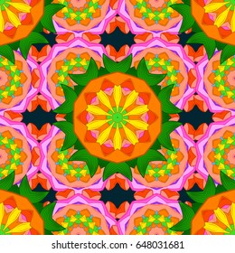 Vintage vector pattern. Decorative ornate round mandala. Colored over. Colored stickers, flash temporary tattoo, mehndi and yoga design, boho, magic symbol. Invitation, wedding card, scrapbooking.
