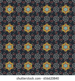 Vintage vector pattern. Decorative ornate round mandala. Colored over. Colored stickers, flash temporary tattoo, mehndi and yoga design, boho, magic symbol. Invitation, wedding card, scrapbooking.