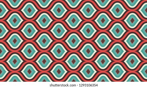Vintage vector pattern.  Delicate beautiful ornament.  Repeating tile interior design background.  Seamless vector pattern. 