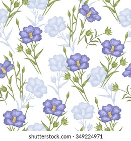 Vintage vector pattern with flowers linen on a white background. Graphic handmade textiles, fabrics, paper, curtains, curtains, wallpaper, vintage style.