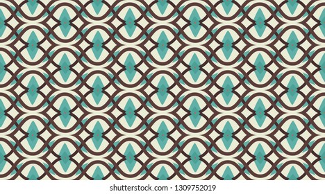 Vintage vector pattern.  Geometric fashion fabric print.  Creative luxry graphic art decor. Seamless vector pattern. 