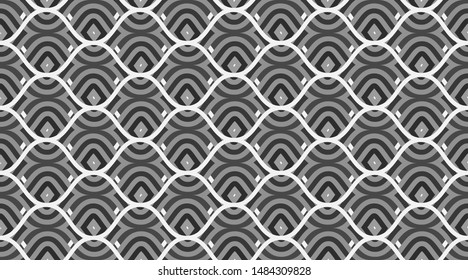 Vintage vector pattern.  Geometric fashion fabric print.  Creative luxry graphic art decor. Seamless vector pattern. 