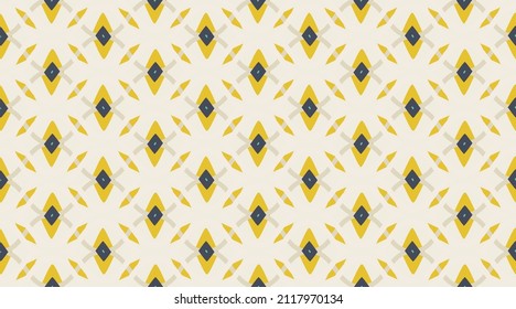 Vintage vector pattern.  Geometric fashion fabric print.  Creative luxry graphic art decor. Seamless vector pattern. 