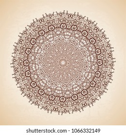 Vintage vector pattern. Hand drawn abstract background. Decorative retro banner. Can be used for banner, invitation, wedding card, scrapbooking and others. Royal vector design element.