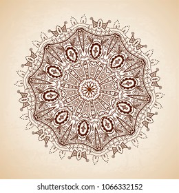 Vintage vector pattern. Hand drawn abstract background. Decorative retro banner. Can be used for banner, invitation, wedding card, scrapbooking and others. Royal vector design element.