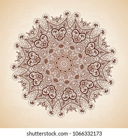 Vintage vector pattern. Hand drawn abstract background. Decorative retro banner. Can be used for banner, invitation, wedding card, scrapbooking and others. Royal vector design element.