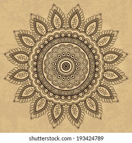 Vintage vector pattern. Hand drawn abstract background. Decorative retro banner. Can be used for banner, invitation, wedding card and others. Royal vector design element.