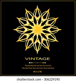 Vintage vector pattern. Hand drawn abstract background. Decorative retro banner. Can be used for banner, invitation, wedding card, Royal vector design element.