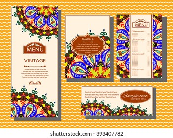 Vintage vector pattern. Hand drawn abstract background. Decorative retro banner. Can be used for banner, invitation, wedding card, Royal vector design element.