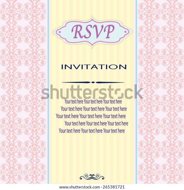 Vintage vector pattern. Hand drawn\
abstract background. Decorative retro banner. Can be used for\
banner, invitation, wedding card, Royal vector design\
element.