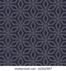 Vintage vector pattern. repeating with abstract dotted flower. pattern is on swatches panel.