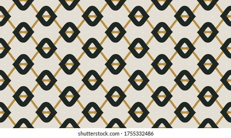 Vintage vector pattern.  Retro fabric texture wallpaper.  Creative luxry graphic art decor. Seamless vector pattern. 