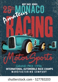 Vintage Vector Race Poster