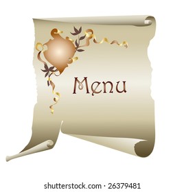 Vintage vector restaurant menu