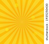 Vintage vector retro background with sun rays. Pop art poster, banner comics.
