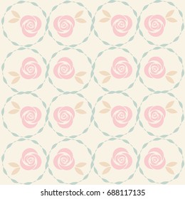vintage vector rose background