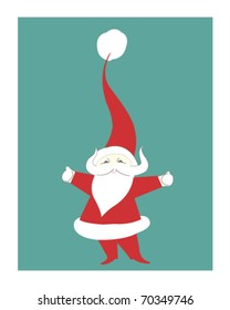 Vintage vector santa