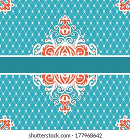 Vintage vector  scrapbook background card
