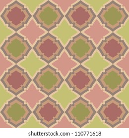 Vintage vector seamless dark pink and green  pattern