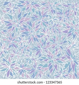 Vintage vector seamless flower pattern