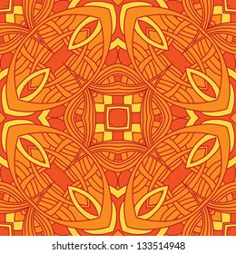 Vintage vector seamless flower pattern