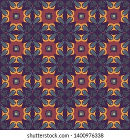 Vintage vector seamless flower pattern
