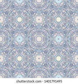 Vintage vector seamless flower pattern