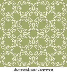 Vintage vector seamless flower pattern
