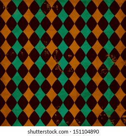 Vintage vector seamless pattern with rhombuses,use it as background, scrap booking texture, invitation card, holiday postcard
