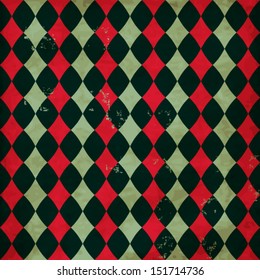 Vintage vector seamless pattern with rhombuses,use it as background, scrap booking texture, invitation card, holiday postcard