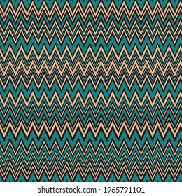 Vintage vector seamless repeat textile Missoni pattern.