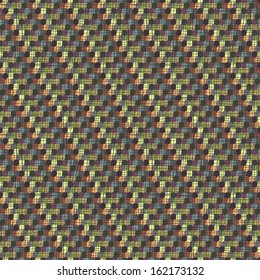 Vintage vector seamless texture with small geometric shapes. Retro pattern