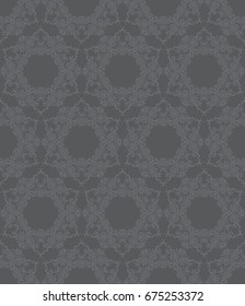 Vintage vector seamless wallpaper pattern in retro style