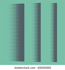 Vintage Vector Set Basic Shape Halftone Dot Pattern Design
