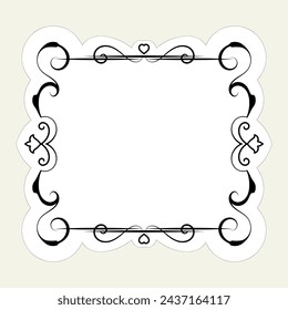 Conjunto de vectores vintage para diseñar monogramas, invitaciones, marcos, menús, etiquetas. Conjunto de marcos retro. Elementos de diseño caligráfico.