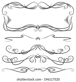 vintage vector set of vintage vector dividers hand drawn vintage vector line medieval border architectural ornate beauty series science twist ornamental classical twirl banner divider straight victori
