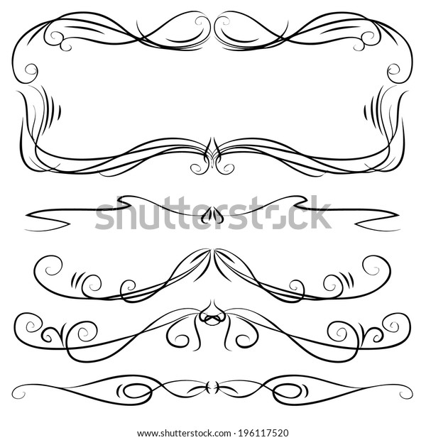 vintage vector set of vintage vector dividers\
hand drawn vintage vector line medieval border architectural ornate\
beauty series science twist ornamental classical twirl banner\
divider straight\
victori