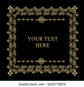 Vintage vector Set. Floral elements for design of monograms, invitations, frames, menus, labels and websites. Graphic elements 