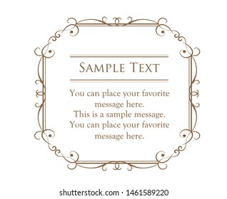 Vintage vector Set. Floral elements for design of monograms, invitations, frames, menus, labels and websites. Graphic elements for design of catalogs and brochures of cafes, boutiques
