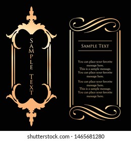 Vintage vector Set. Floral elements for design of monograms, invitations, frames, menus, labels and websites. Graphic elements for design of catalogs and brochures of cafes, boutiques