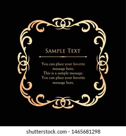 Vintage vector Set. Floral elements for design of monograms, invitations, frames, menus, labels and websites. Graphic elements for design of catalogs and brochures of cafes, boutiques