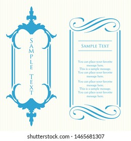 Vintage vector Set. Floral elements for design of monograms, invitations, frames, menus, labels and websites. Graphic elements for design of catalogs and brochures of cafes, boutiques