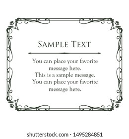 Vintage vector Set. Floral elements for design of monograms, invitations, frames, menus, labels and websites. Graphic elements for design of catalogs and brochures of cafes, boutiques