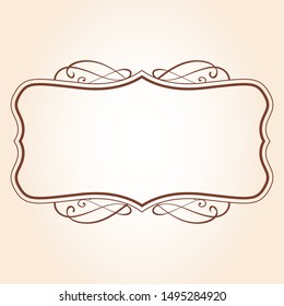 Vintage vector Set. Floral elements for design of monograms, invitations, frames, menus, labels and websites. Graphic elements for design of catalogs and brochures of cafes, boutiques